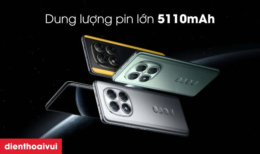 Dung lượng pin lớn 5110mAh