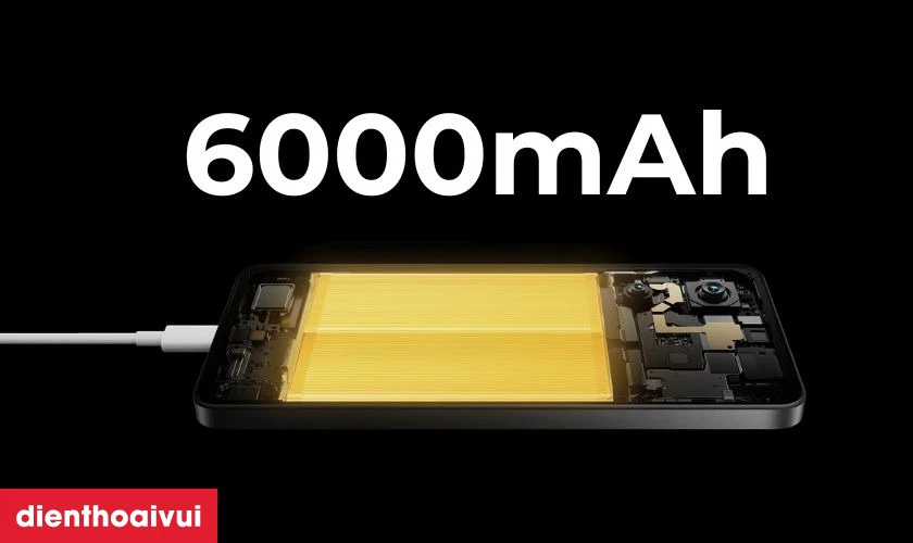 Pin dung lượng lớn 6000mAh