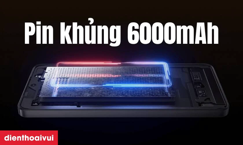 Pin khủng 6000mAh bền bỉ
