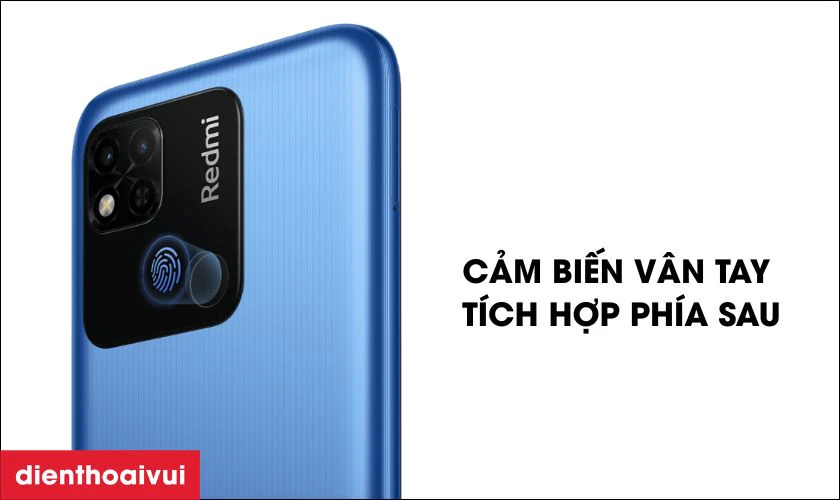 Cảm biến vân tay tích hợp phía sau