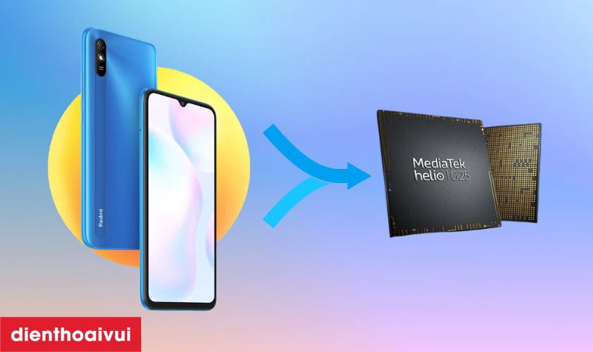 Trái tim chính của Xiaomi Redmi 10A là con chip MediaTek Helio G25