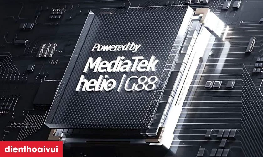 Hiệu năng xử lý với chip Helio G88 và RAM 8GB