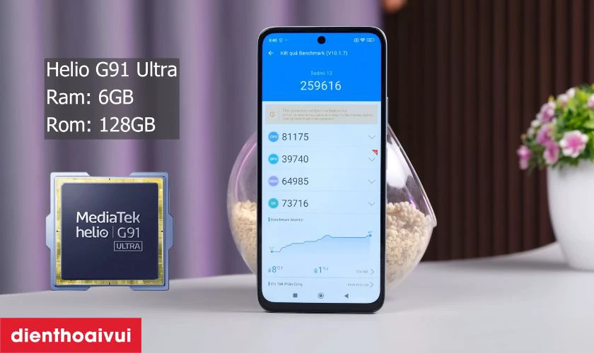 Chip MediaTek Helio G91 Ultra ổn định