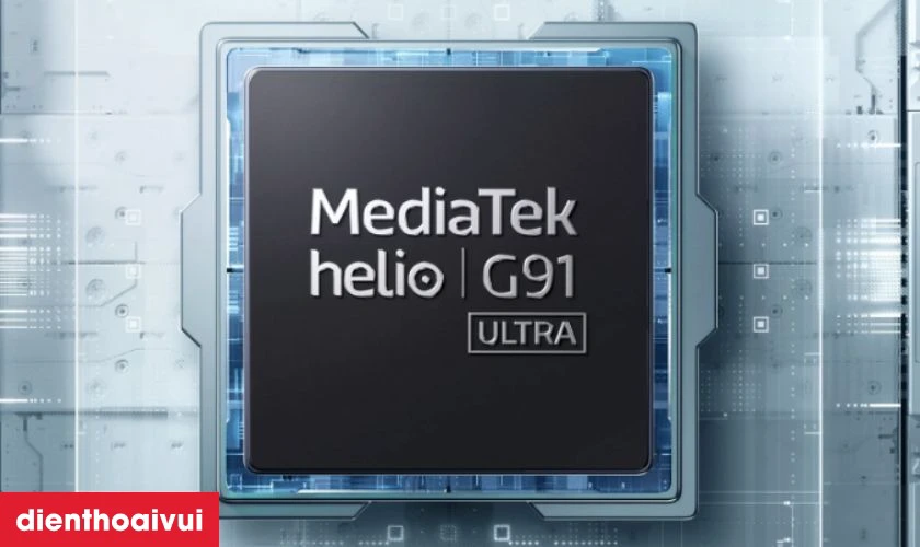 Hiệu năng ổn định với chip MediaTek Helio G91 Ultra