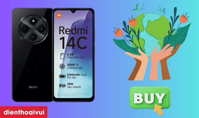 Vì sao nên mua Xiaomi Redmi 14C 4GB 128GB cũ đẹp?