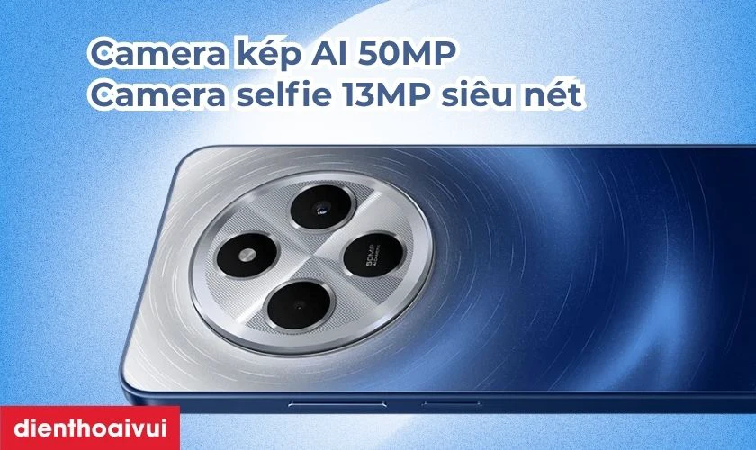 Camera 50MP + camera trước 13MP hỗ trợ chụp ban đ&ecirc;m