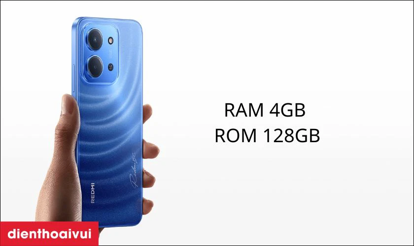 RAM 4GB ROM 128GB thoải mái lưu trữ