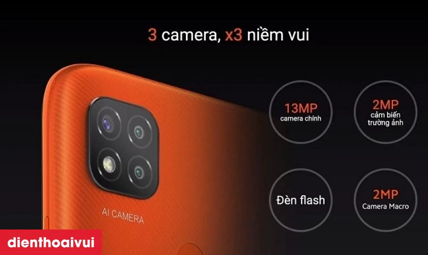 Xiaomi Redmi 9C 3G 64GB cũ - đẹp có bộ 3 camera AI chất lượng cao