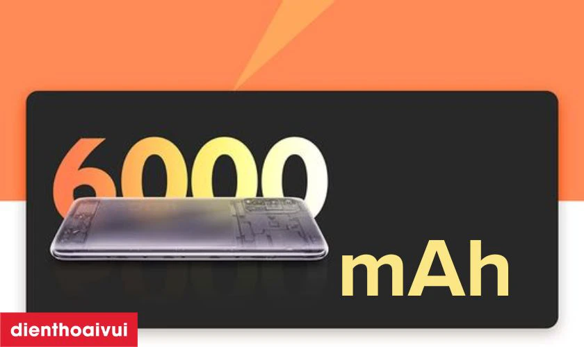 Pin dung lượng lớn 6000 mAh