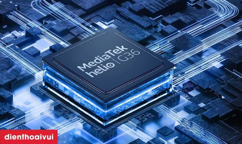 Hiệu năng ổn định với chip MediaTek Helio G36