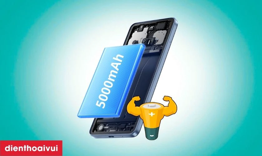 Dung lượng pin lớn, sử dụng kéo dài