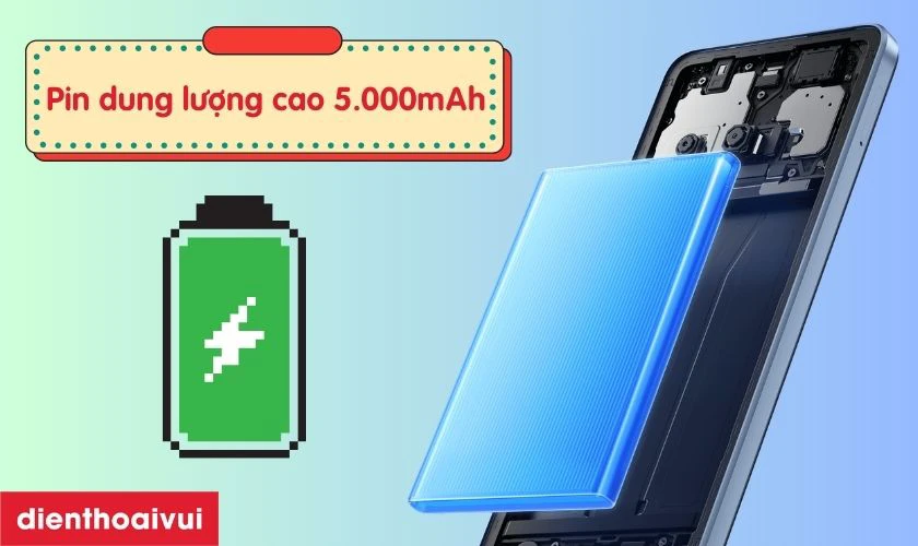 Viên pin dung lượng cao 5.000 mAh