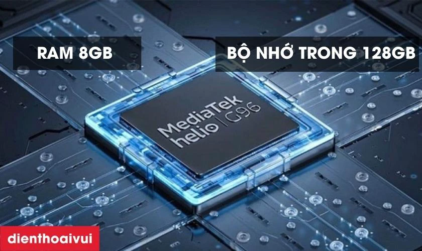Hiệu năng MediaTek Helio G96 ổn định, đa nhiệm tốt