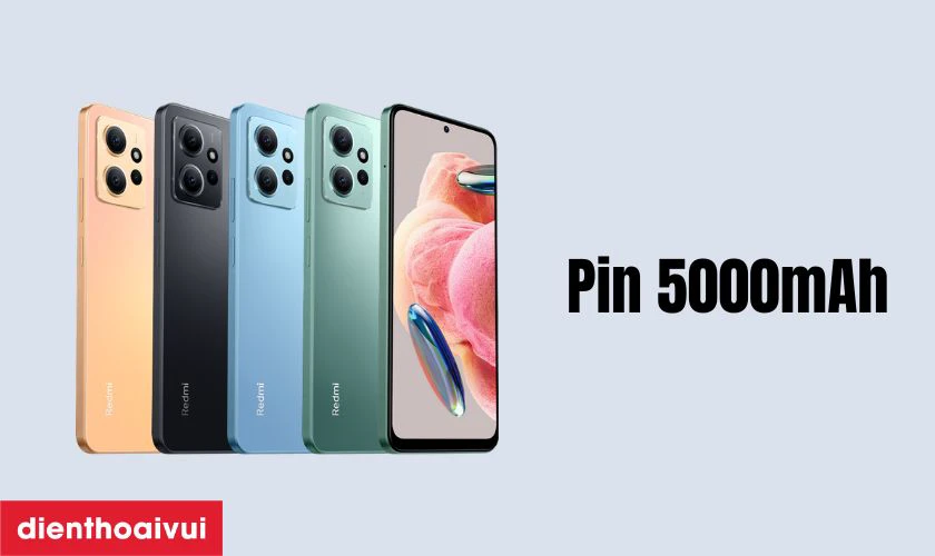 Pin 5000mAh kèm sạc nhanh 33W