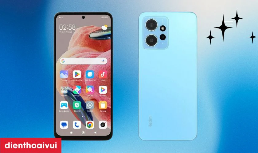 Xiaomi Redmi Note 12 8GB 256GB - Cũ trầy xước có thiết kế sang trọng