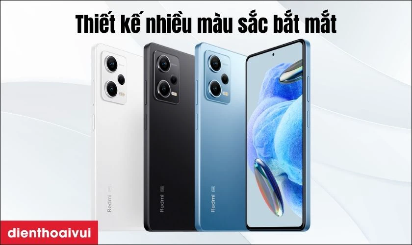 Thiết kế với nhiều màu sắc trẻ trung của Xiaomi Redmi Note 12 Pro 5G 8GB 256GB