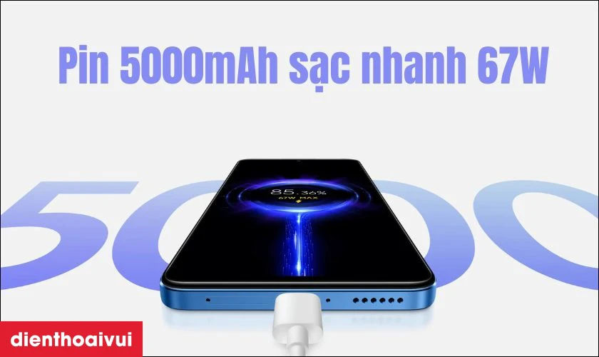 Pin dung lượng 5000mAh bền bỉ