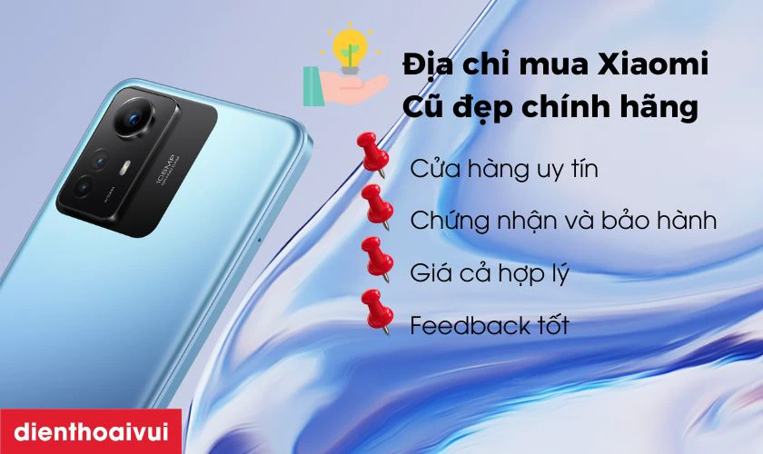 Cách chọn địa chỉ mua Xiaomi Redmi Note 12S 8G 256GB - Cũ đẹp chính hãng