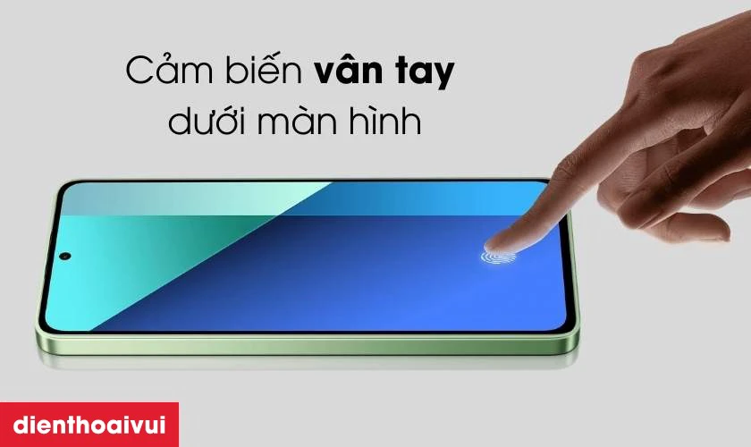 Cảm biến v&acirc;n tay dưới m&agrave;n h&igrave;nh