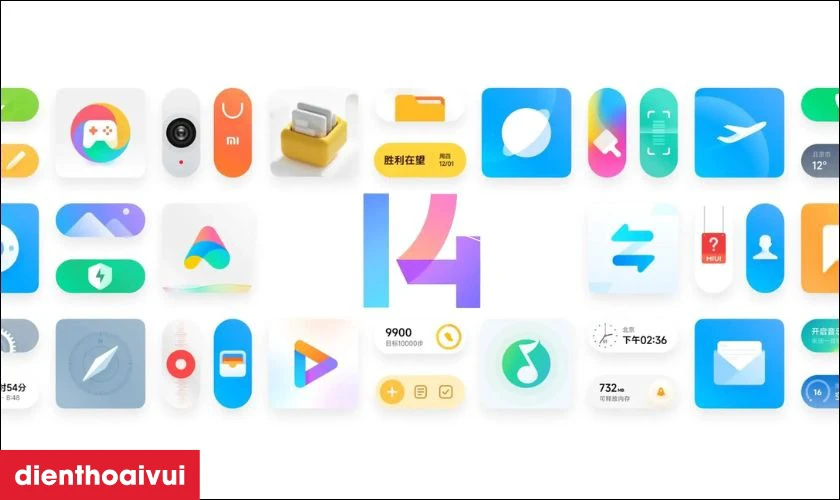 Phi&ecirc;n bản hệ điều h&agrave;nh Android 13 với giao diện MIUI 14