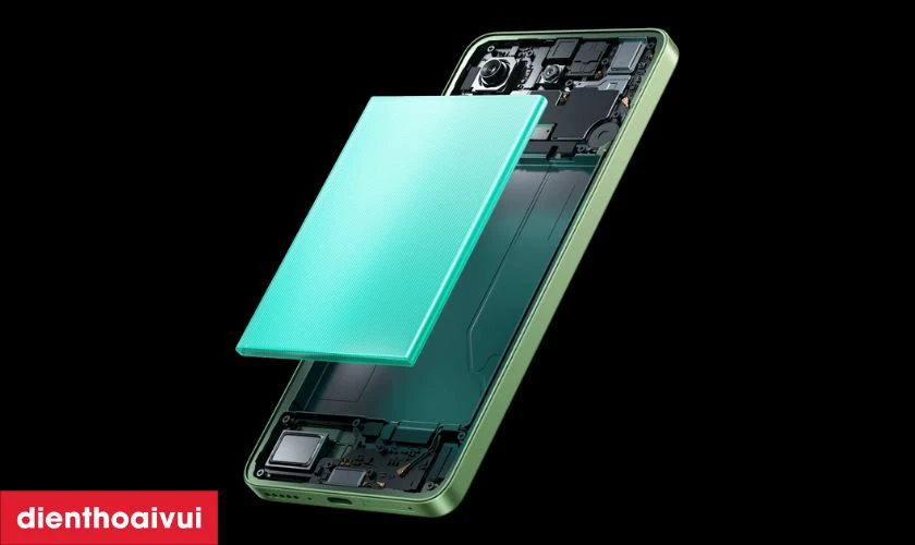 Dung lượng pin 5000 mAh, sạc nhanh lên đến 33W