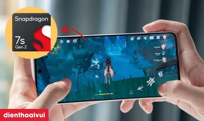 Hiệu năng chip Snapdragon 7s Gen 2 12GB/256GB