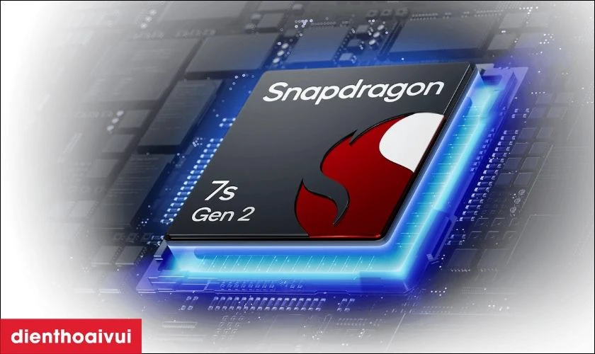 Sức mạnh từ chip Snapdragon 7s Gen 2 xử lý đa nhiệm mượt