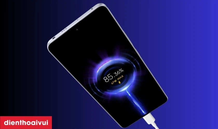 Pin dung lượng 5100mAh bền bỉ, sạc nhanh 67W