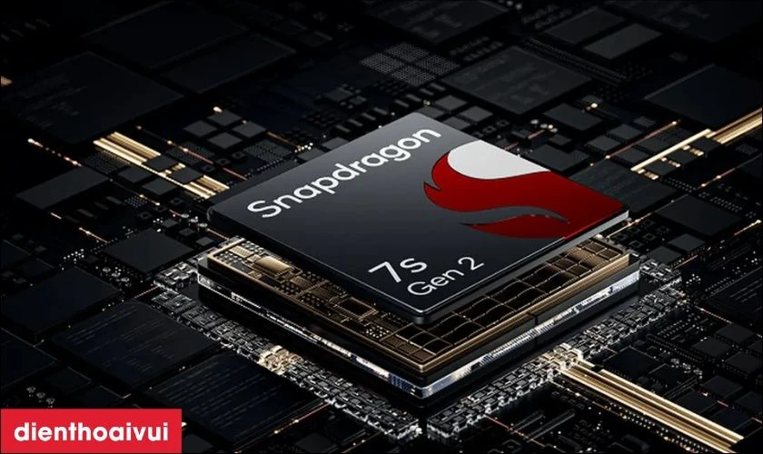 Hiệu năng mạnh mẽ với chip Snapdragon 7s Gen 2 8 nhân