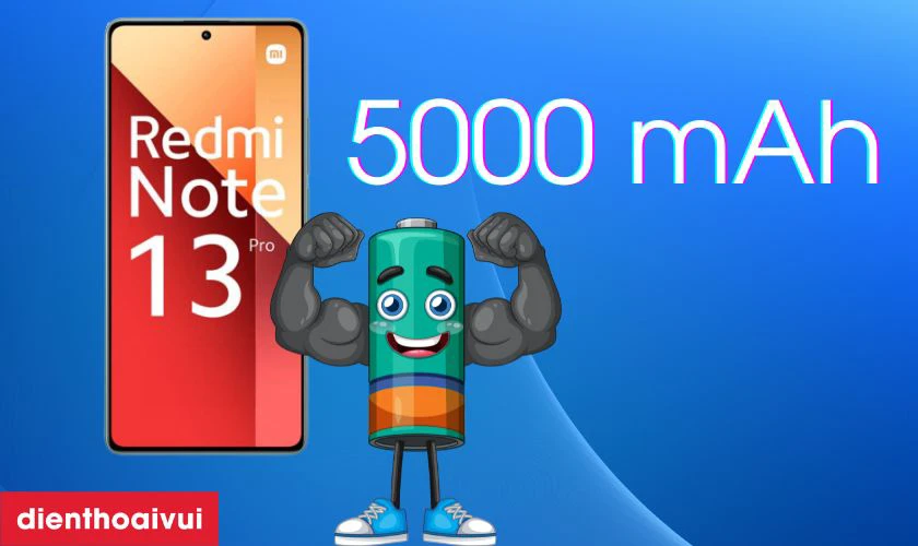 Pin dung lượng 5000mAh bền bỉ