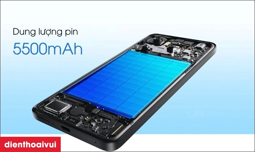 Pin dung lượng lớn 5500mAh
