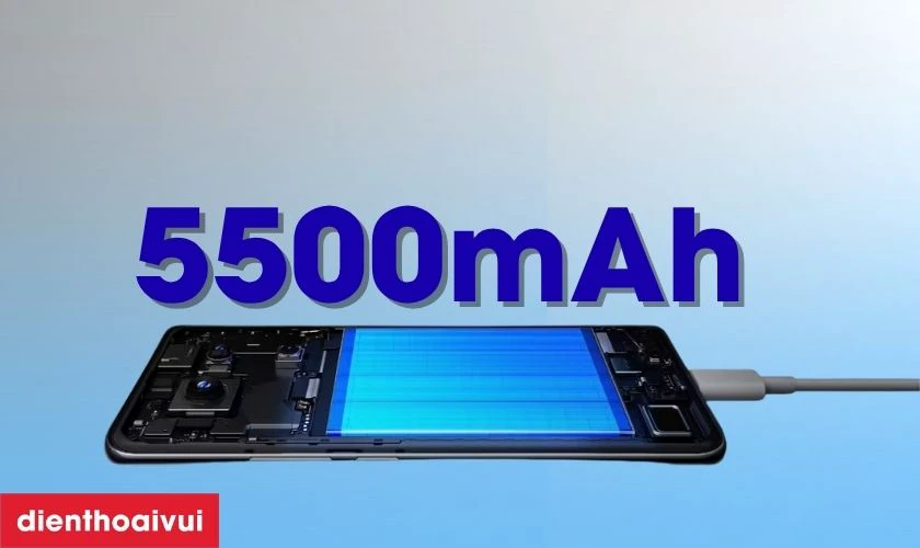 Dung lượng pin lớn và sạc siêu tốc
