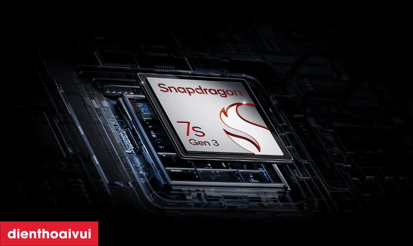 Hiệu năng mạnh mẽ từ chip Snapdragon 7s Gen 3