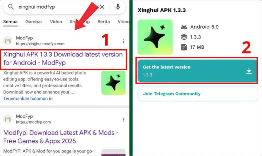 Tìm và tải file Xinghui 星绘 APK