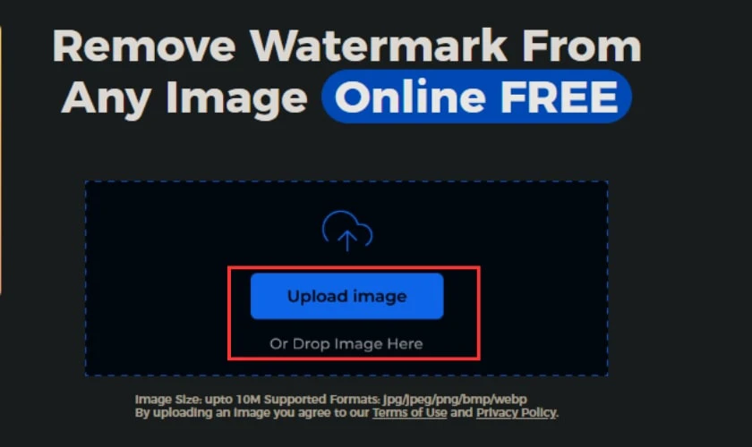 Xoá Watermark online với Dr.Watermark