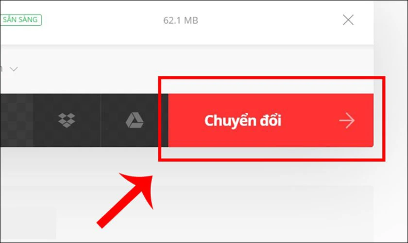 Chọn Chuyển đổi 