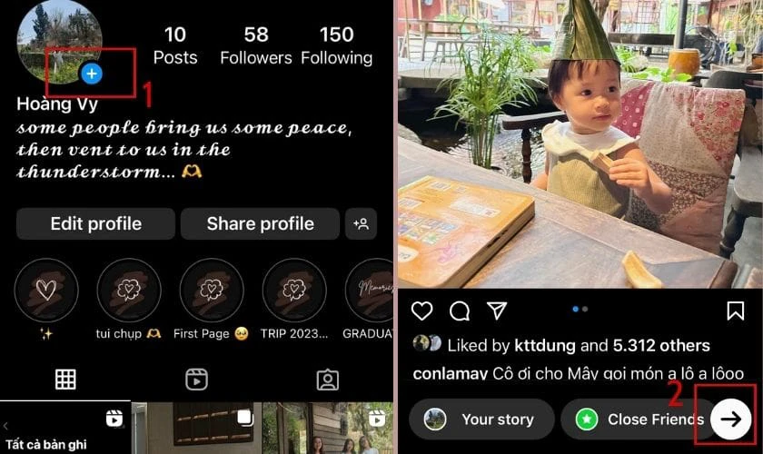 Cách liên kết tin story Instagram với Facebook siêu dễ
