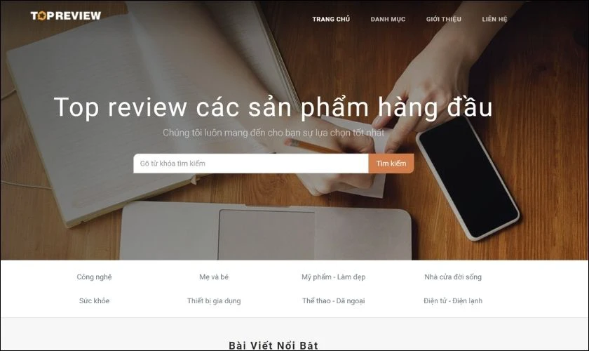 Xây dựng kênh website chuyên review sản phẩm