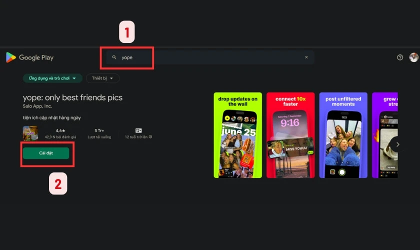 Cách tải Yope App trên điện thoại Android