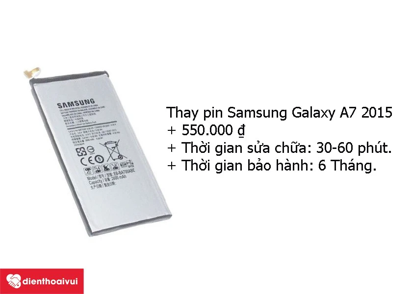 thay pin Samsung Galaxy A7 2015