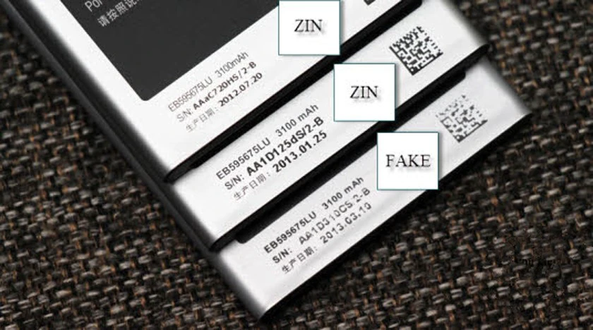 Pin zin là loại pin do chính Samsung sản xuất dành riêng cho từng thông số của Samsung Galaxy