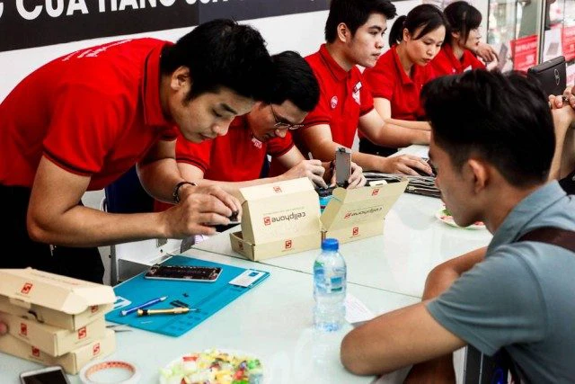 Sửa điện thoại iPhone rung yếu, mất rung tại Điện Thoại Vui