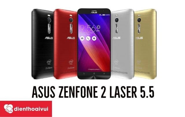 Asus Zenfone 2 Laser 5.5 có dung lượng pin 3000 mah