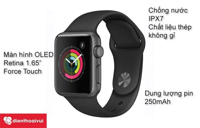 Apple Watch Series 1 có tính năng chống nước IPX7
