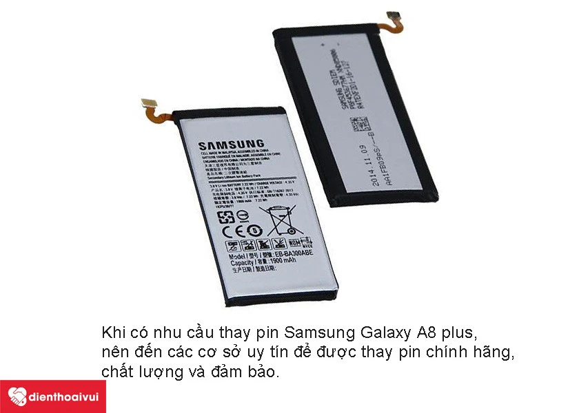Thay pin Samsung Galaxy A8 Plus tại Điện Thoại Vui - chuyên nghiệp, nhanh chóng