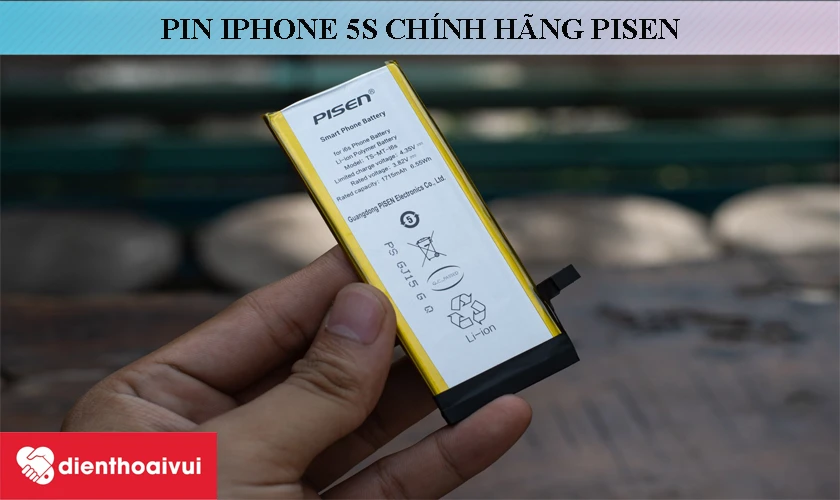 Pin iPhone 5S chính hãng Pisen