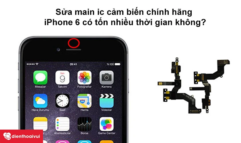 sửa main ic cảm biến iphone 6