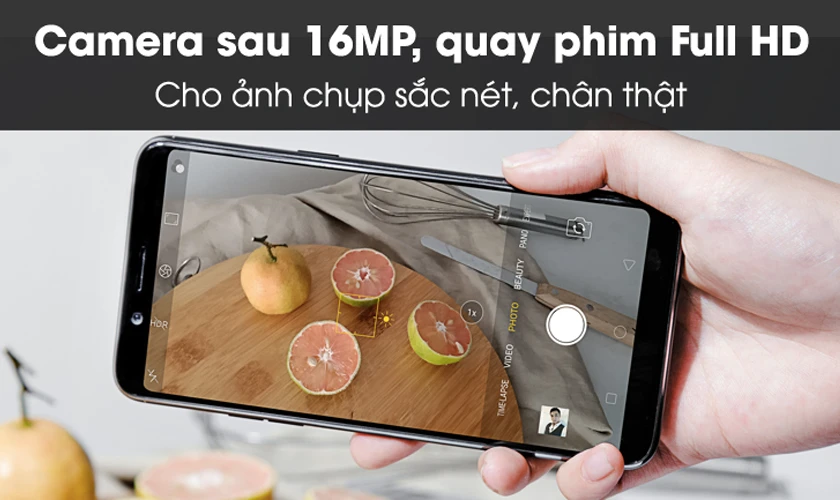 Dịch vụ thay camera sau Oppo F5 - Camera sau 16 MP, chụp ảnh: HDR, panorama, công nghệ AI