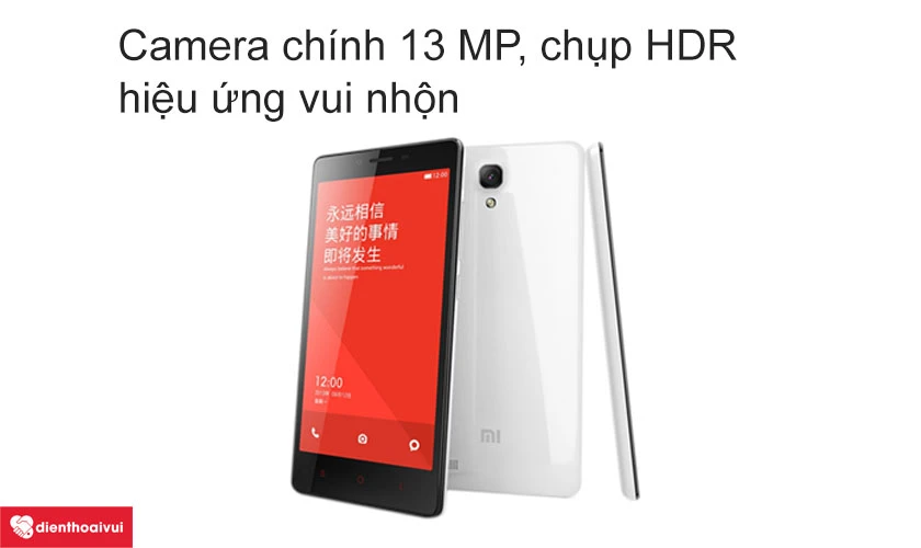 Xiaomi Redmi Note - Camera chính 13 MP, chụp HDR, hiệu ứng vui nhộn