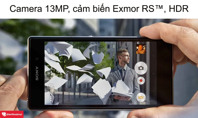 Sony Xperia Z - Camera sau 13MP, cảm biến Exmor RS™, chụp HDR